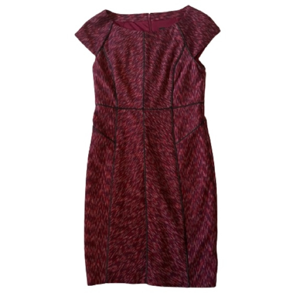Laundry by Shelli Segal Faux Leather Accent Dress